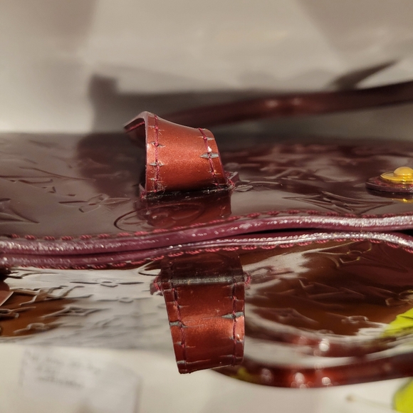 LOUIS VUITTON Wilshire GM Tote Monogram Vernis & Matching Wallet Set - Picture 12 of 16